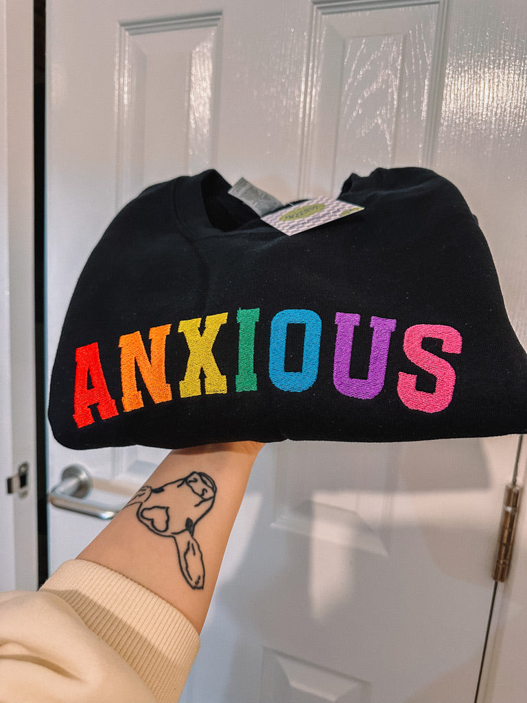 Anxious crewneck sweatshirt