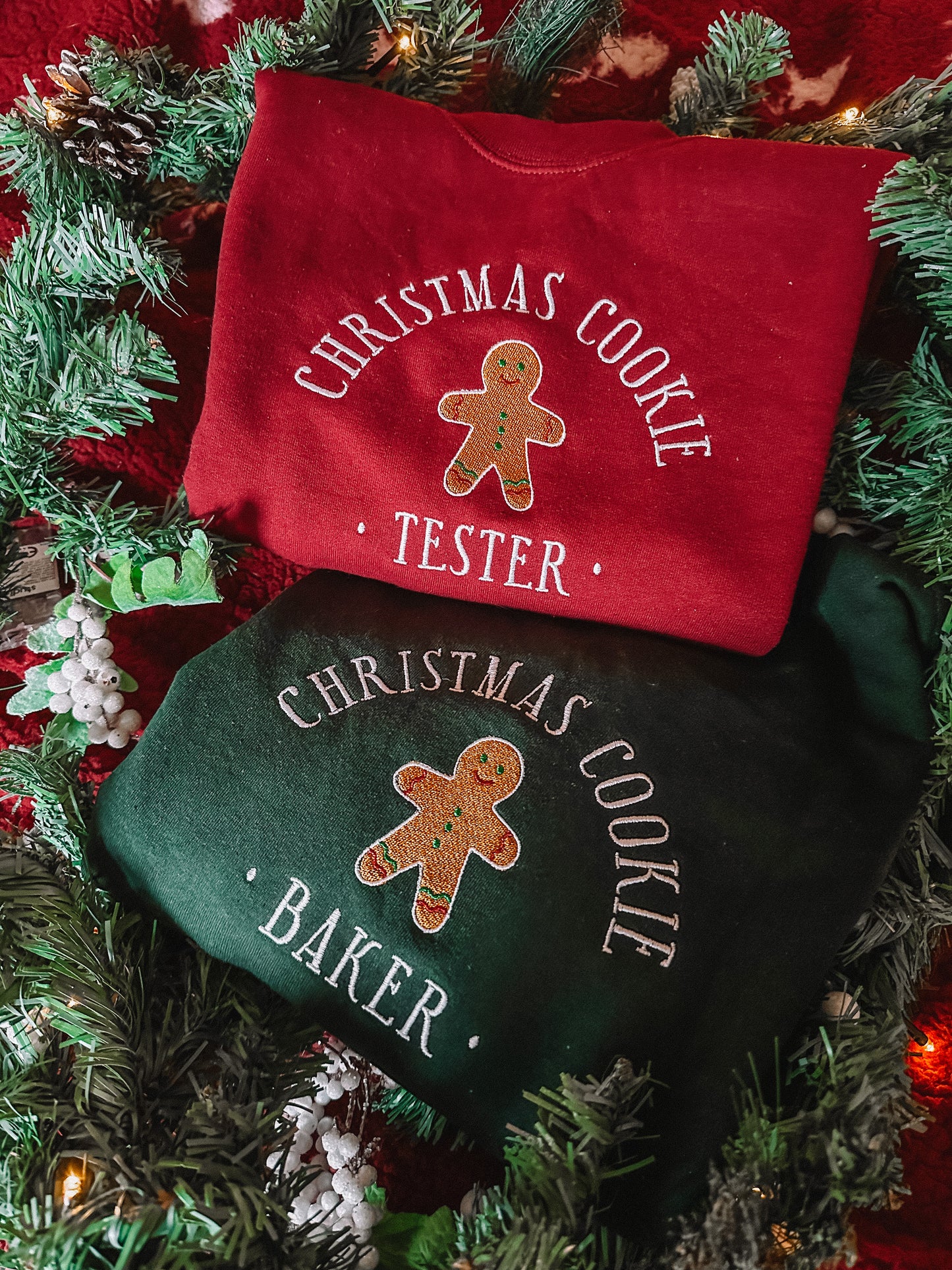 Christmas Cookie Baker/Tester crewneck sweatshirts