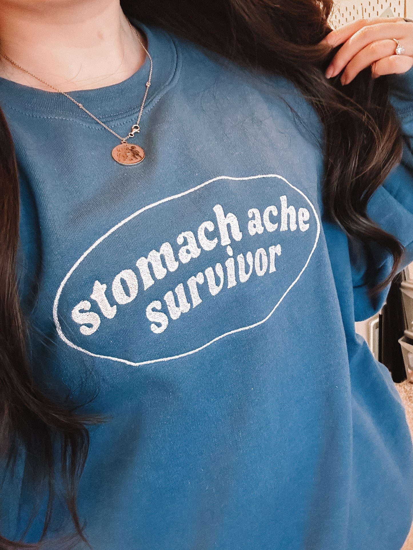 Stomach Ache Survivor crewneck sweatshirt