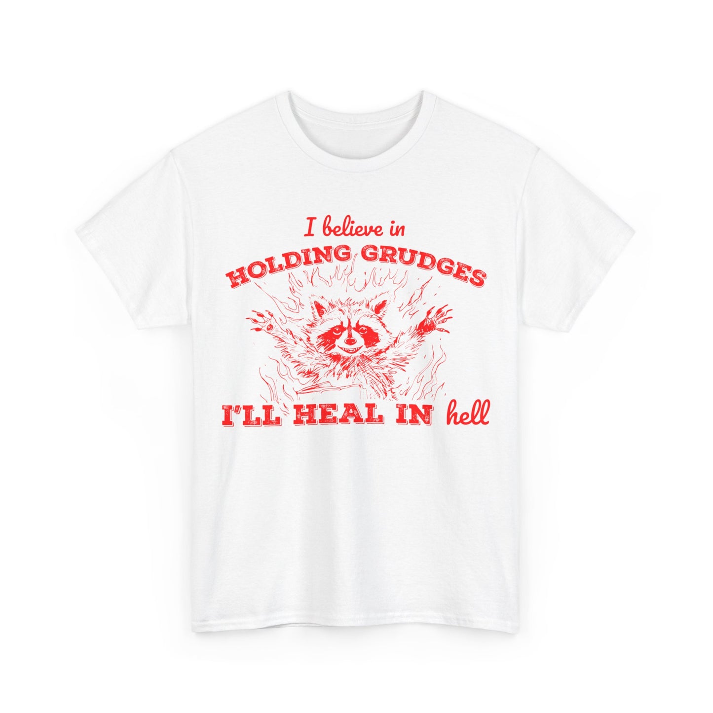 I Believe In Holding Grudges printed tee