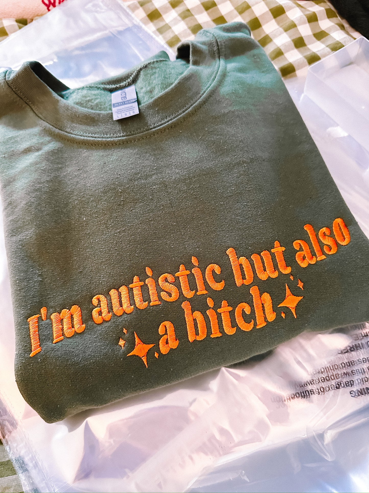 Autistic But Also A Bitch crewneck sweatshirt