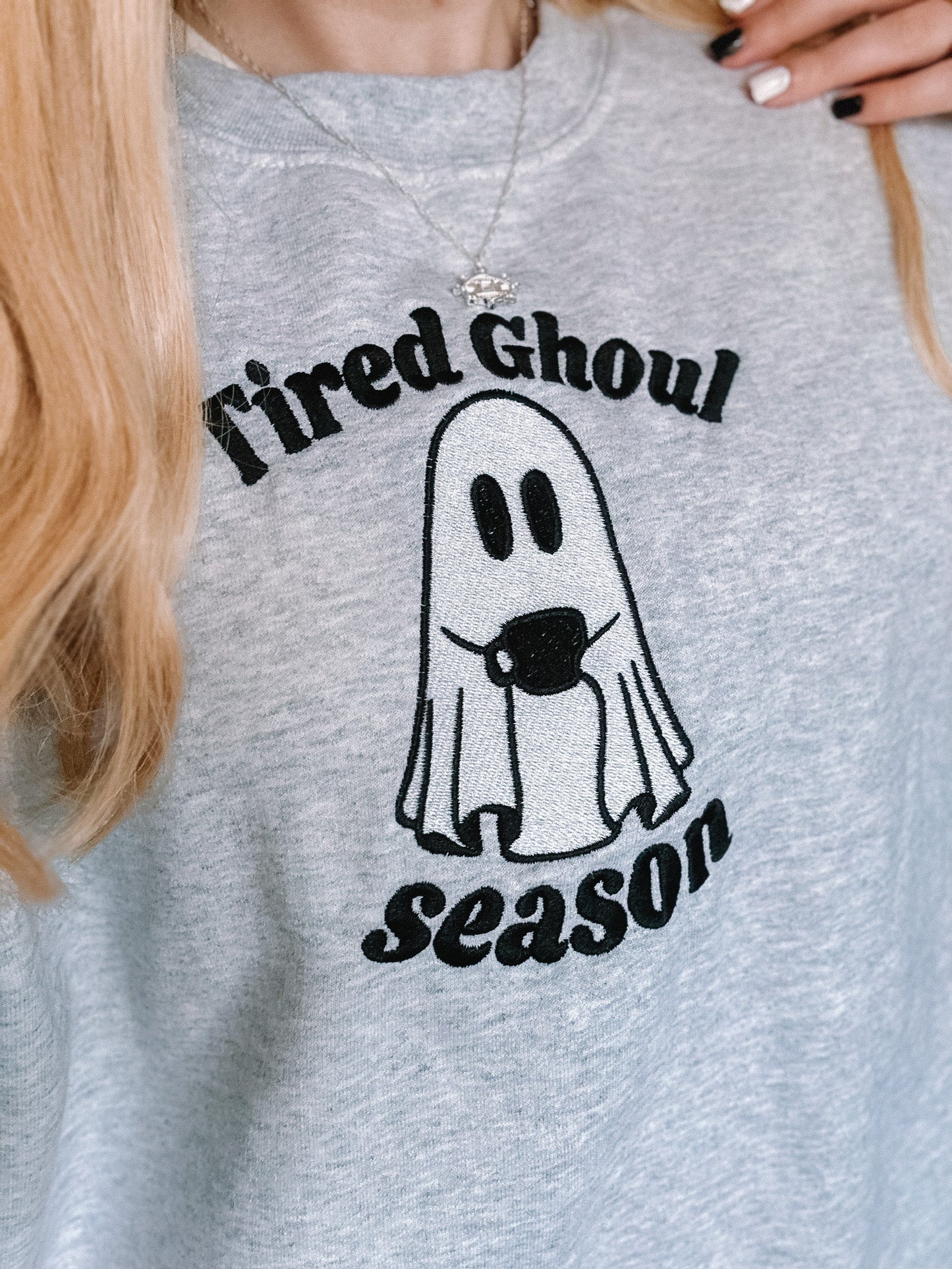 Tired Ghoul Season crewneck sweatshirt