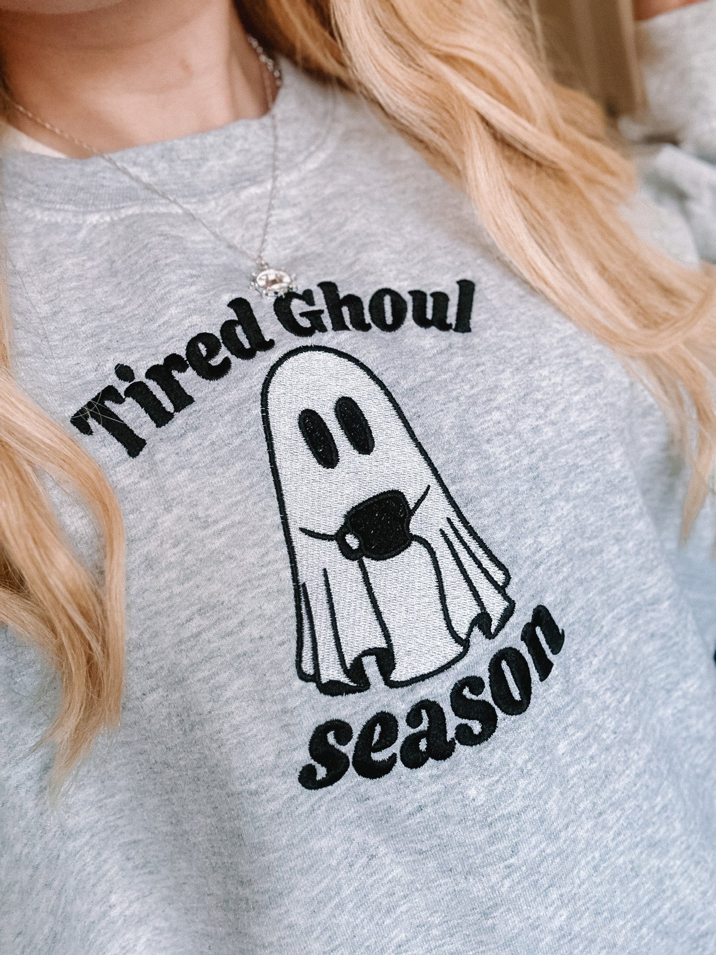 Tired Ghoul Season crewneck sweatshirt