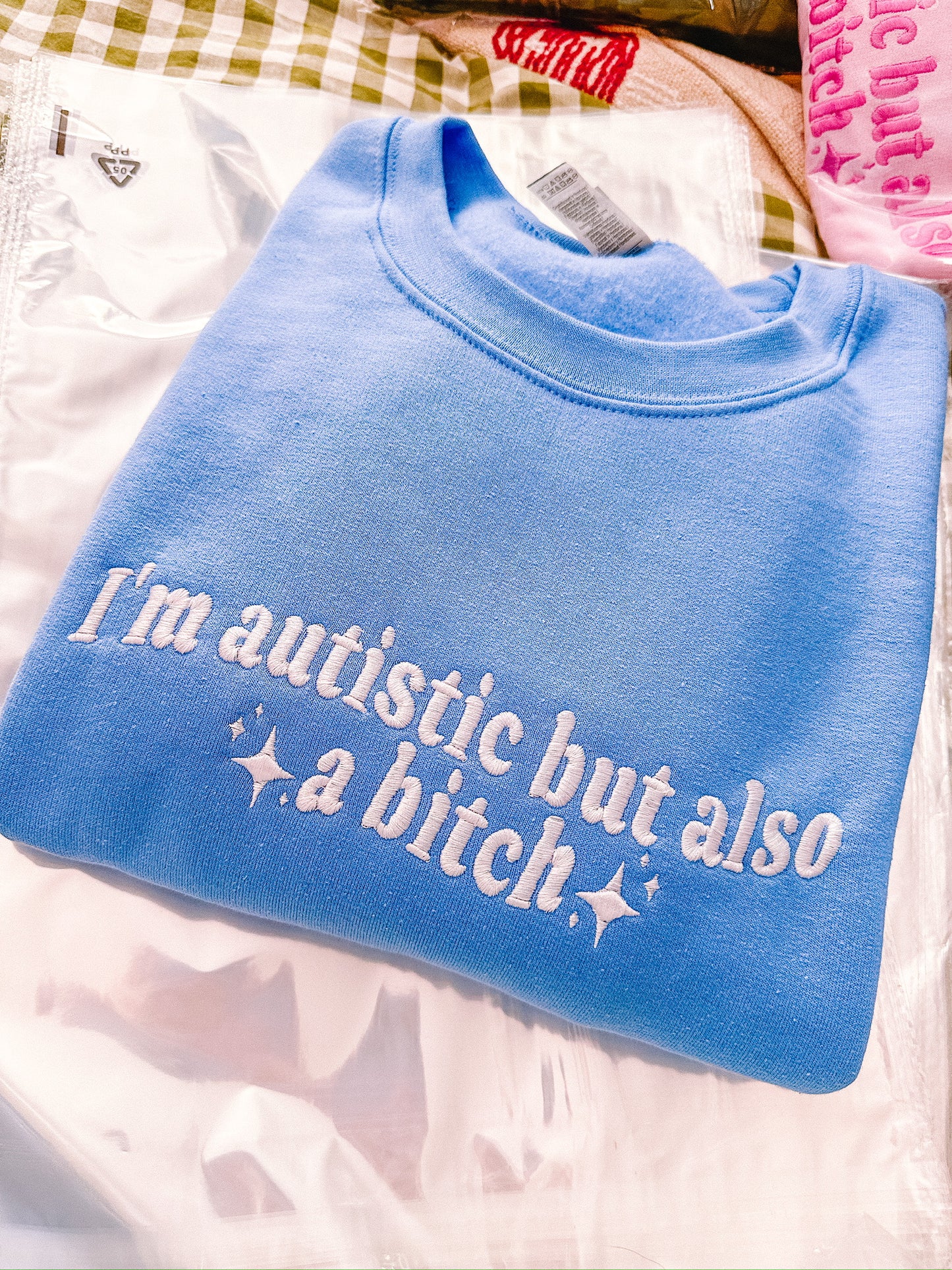 Autistic But Also A Bitch crewneck sweatshirt