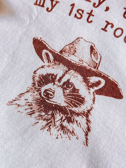 Actually, This Is My First Rodeo printed tee