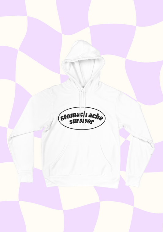 Stomach Ache Survivor hooded sweatshirt