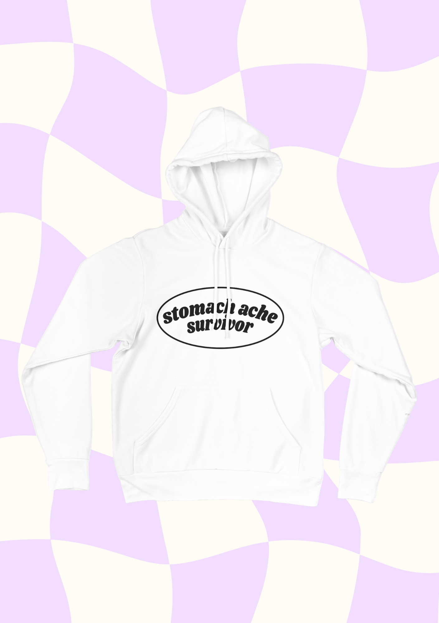 Premium Stomach Ache Survivor hooded sweatshirt