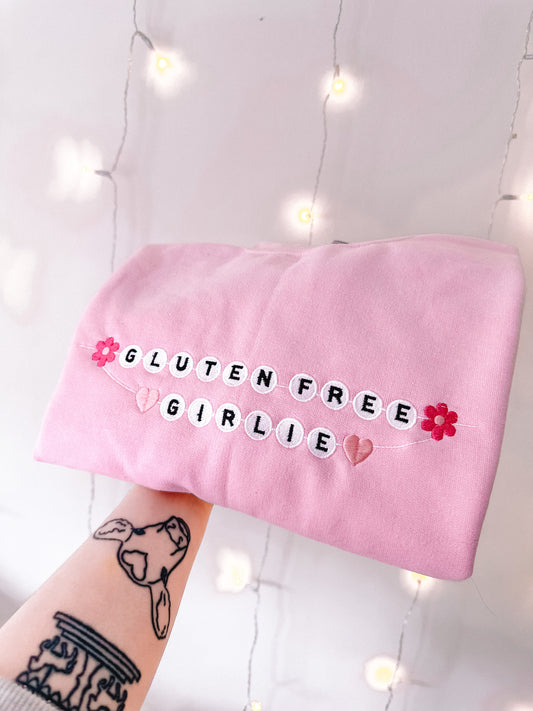 Gluten Free Girlie Friendship Bracelet crewneck sweatshirt