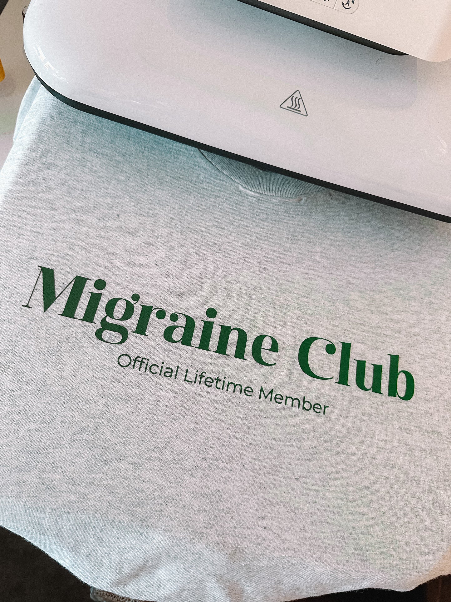 Migraine Club printed tee