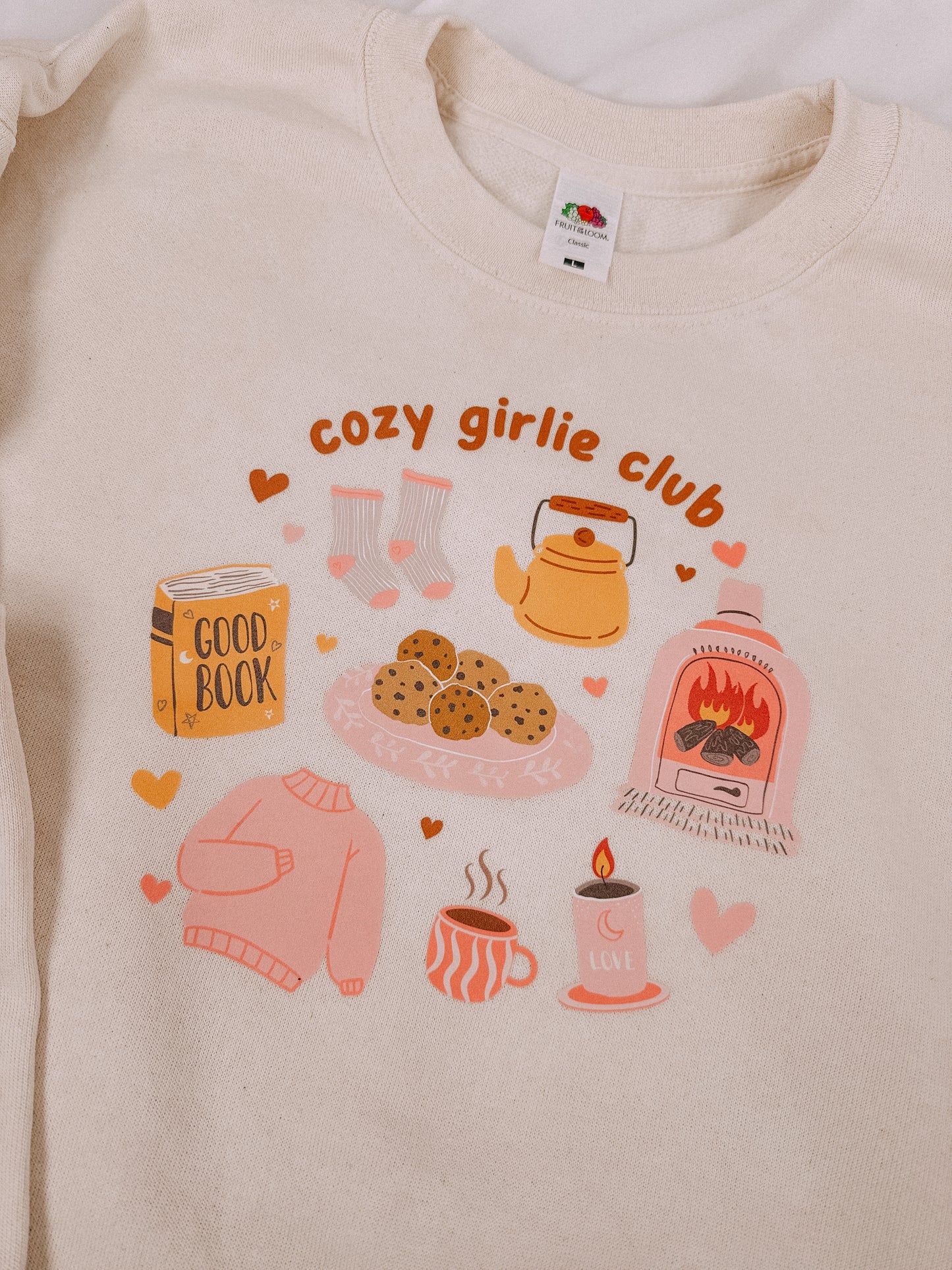 Cosy Girlie Club printed crewneck