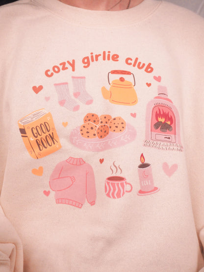 Cosy Girlie Club printed crewneck