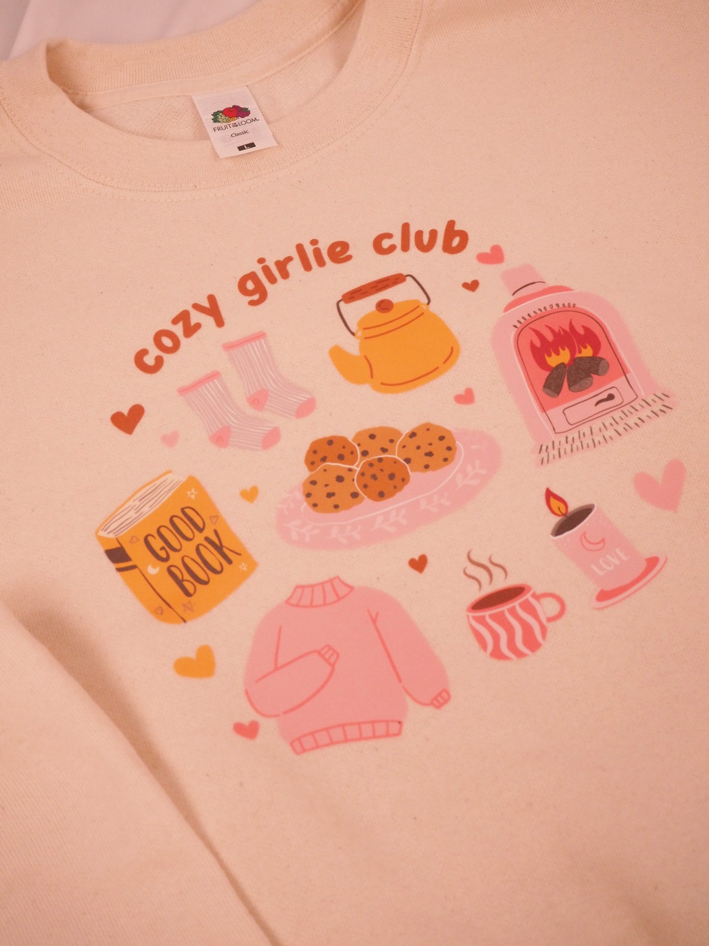 Cosy Girlie Club printed crewneck