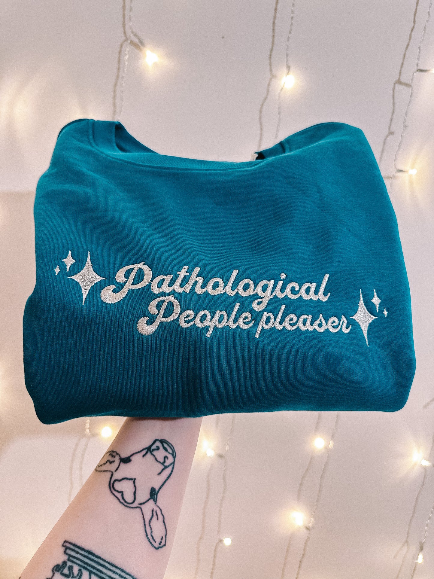 Pathological People Pleaser crewneck sweatshirt
