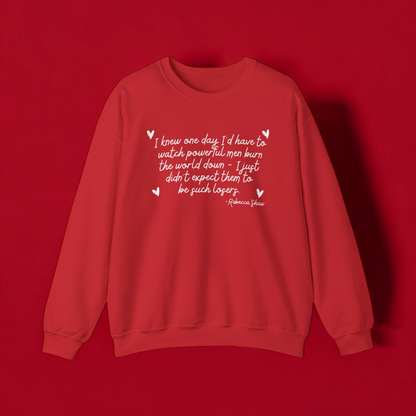 Powerful Men quote printed sweatshirt