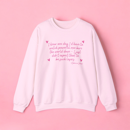 Powerful Men quote printed sweatshirt