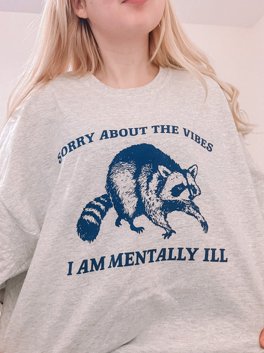 Sorry About The Vibes printed tee