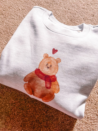 Barnaby Bear scarf printed sweatshirt