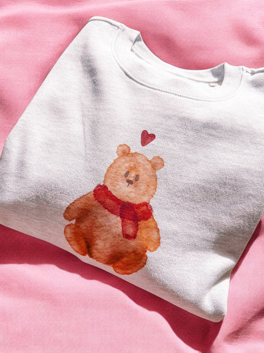 Barnaby Bear scarf printed sweatshirt