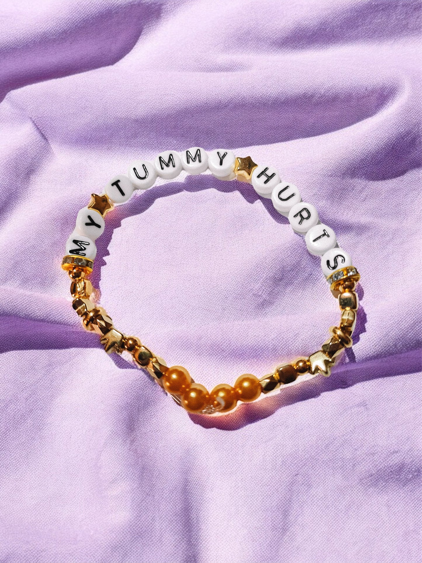 My Tummy Hurts friendship bracelet