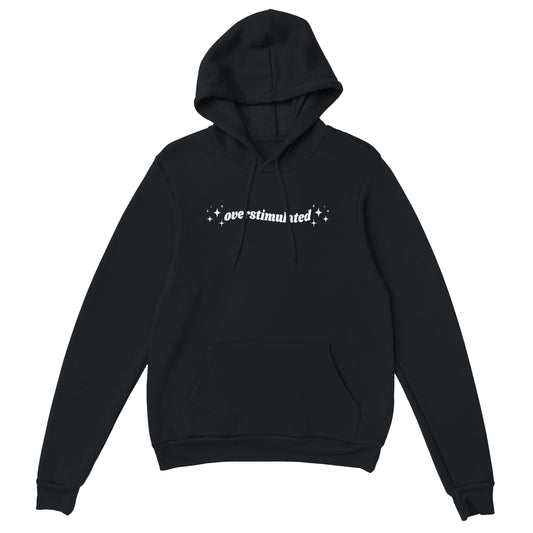 Overstimulated embroidered hooded sweatshirt