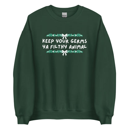 Keep Your Germs printed sweatshirt