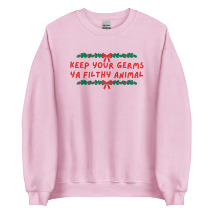 Keep Your Germs printed sweatshirt