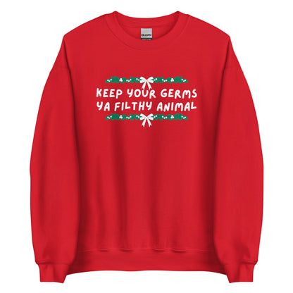 Keep Your Germs printed sweatshirt