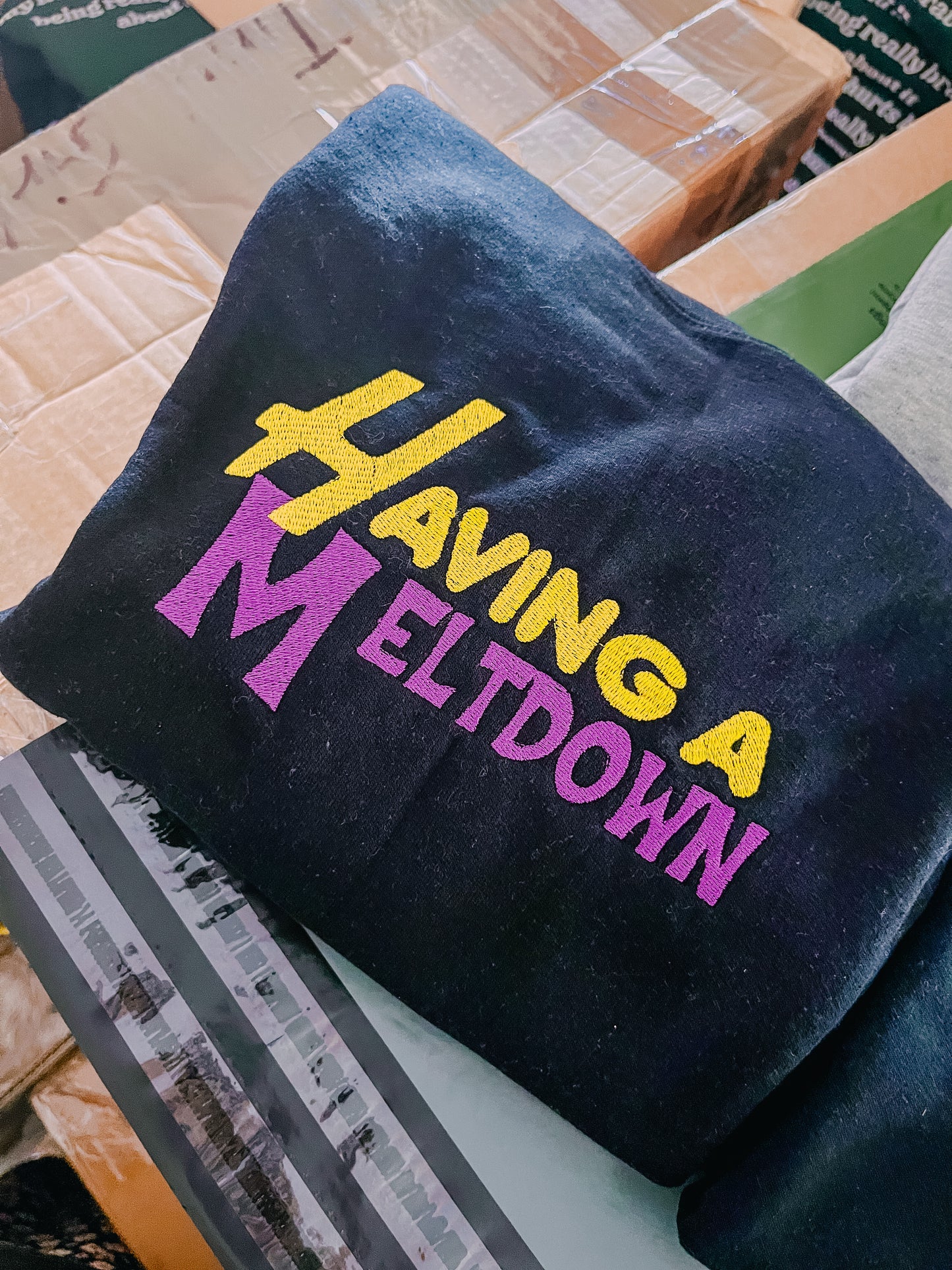 Having A Meltdown crewneck sweatshirt